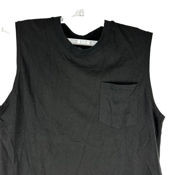 Revolution OT Men's Sleeveless Crew Neck T-Shirt Size XL Black - Picture 2 of 4